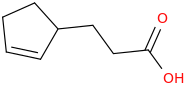 2 cyclopentene 1 propanoic acid